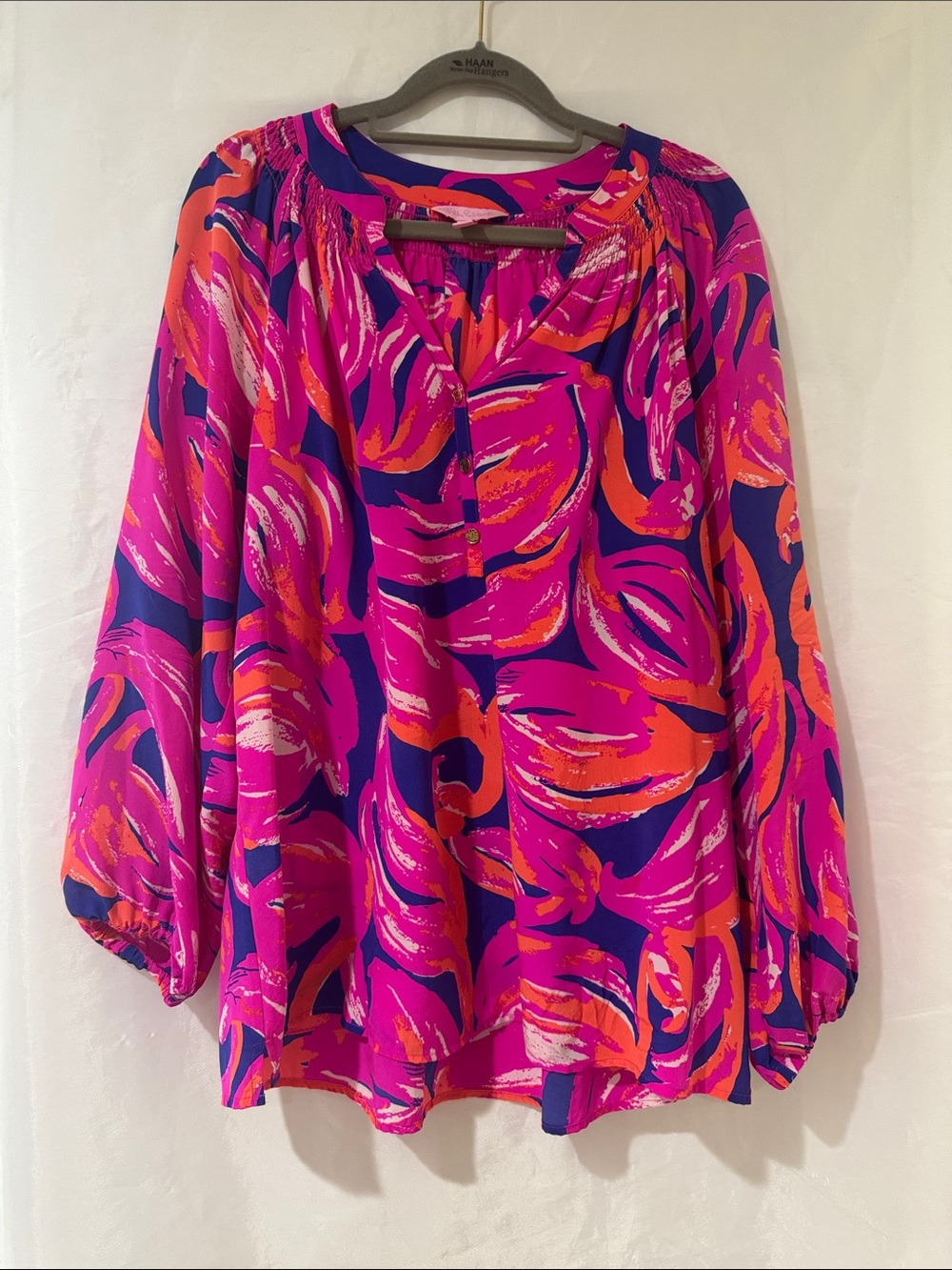 Lilly Pulitzer Large Elsa Shirt Flamingo Plume
